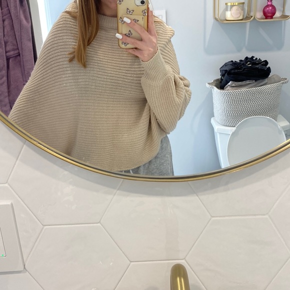 Knit Beige Sweater - Picture 3 of 4